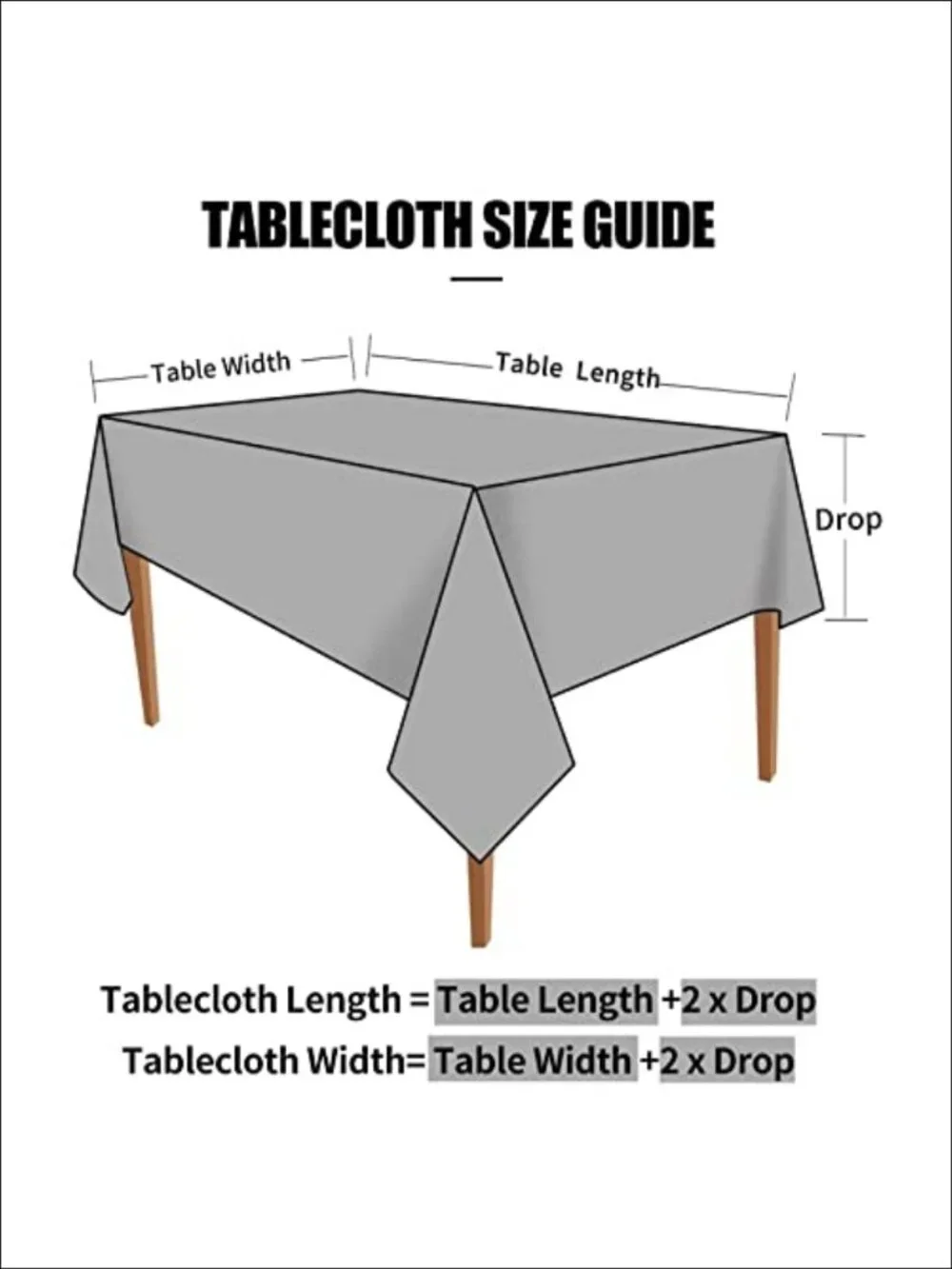 Waterproof Heavy Duty Vinyl Tablecloth 52x70 Rectangular Floral Embossed